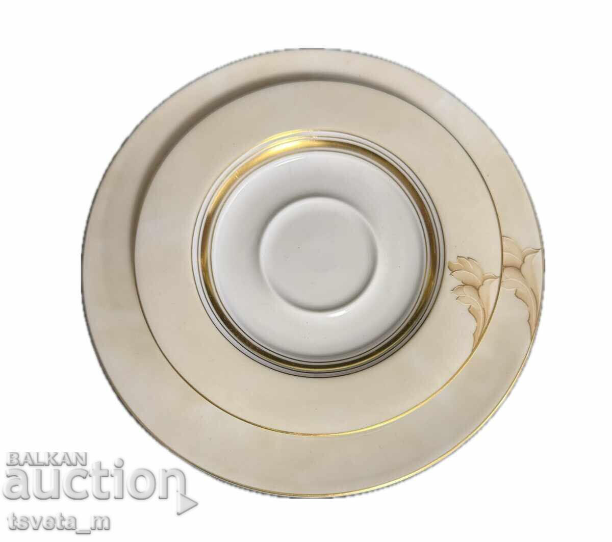 Auction Porcelain tea set 3 pieces Konigl.pr.Tettau, Bavaria Auction Porcelain tea set 3 pieces Konigl.pr.Tettau, Bavaria