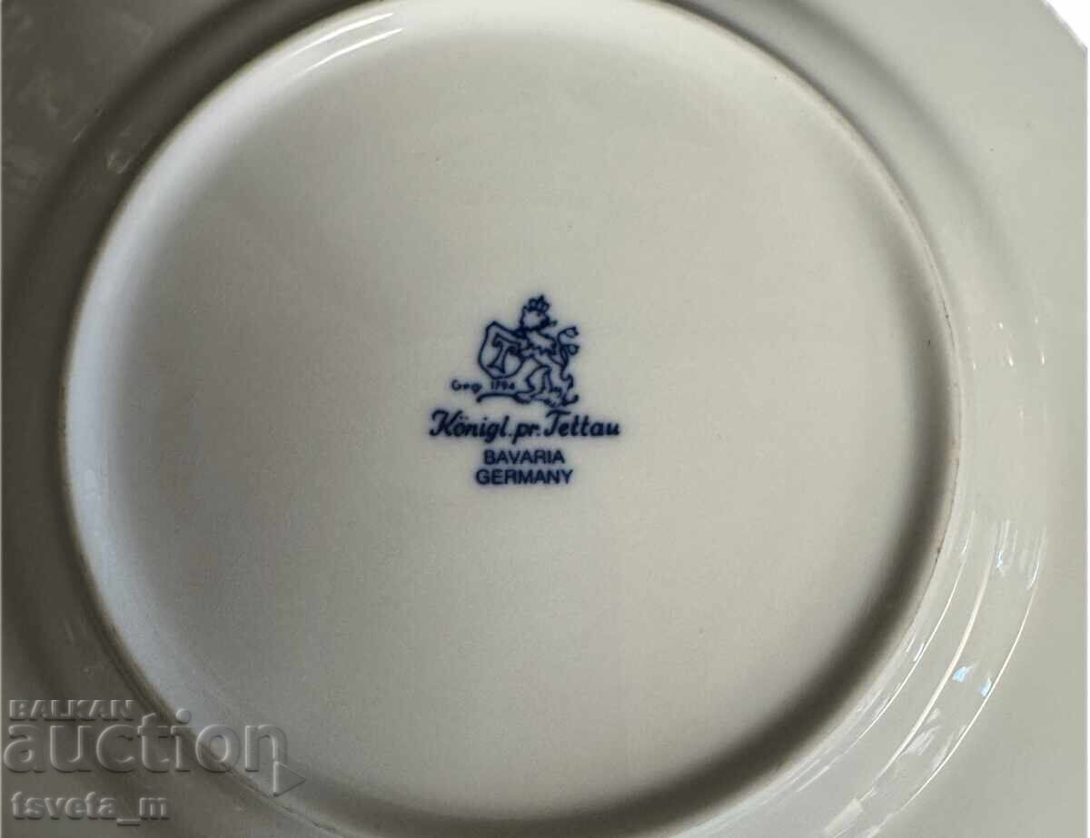 Porcelain tea set 3 pieces Konigl.pr.Tettau, Bavaria - 5 Porcelain tea set 3 pieces Konigl.pr.Tettau, Bavaria - 5