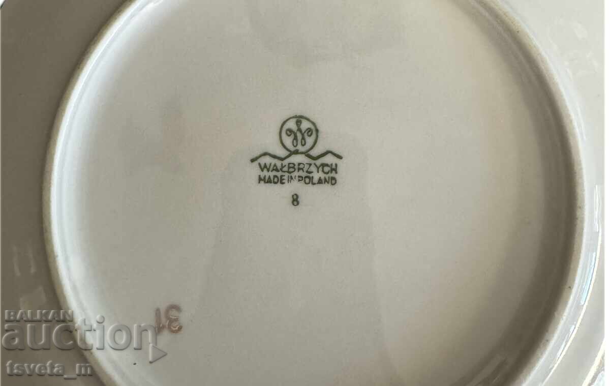 Porcelain tea set 3 pieces WALBRZYCH, Poland - 6 Porcelain tea set 3 pieces WALBRZYCH, Poland - 6