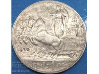 1 lira 1910 Italy silver