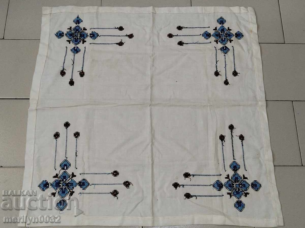 Old embroidered check, tablecloth, milo, Bulgarian embroidery - 6 Old embroidered check, tablecloth, milo, Bulgarian embroidery - 6