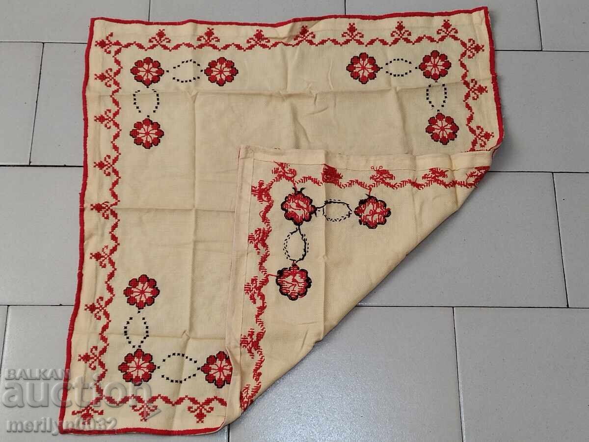 Old embroidered check, tablecloth, milo, Bulgarian embroidery with price 45.00 BGN | € 23.01 Old embroidered check, tablecloth, milo, Bulgarian embroidery with price 45.00 BGN | € 23.01