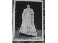 Raina Kabaivanska, photo with dedication, autograph 1963-1964