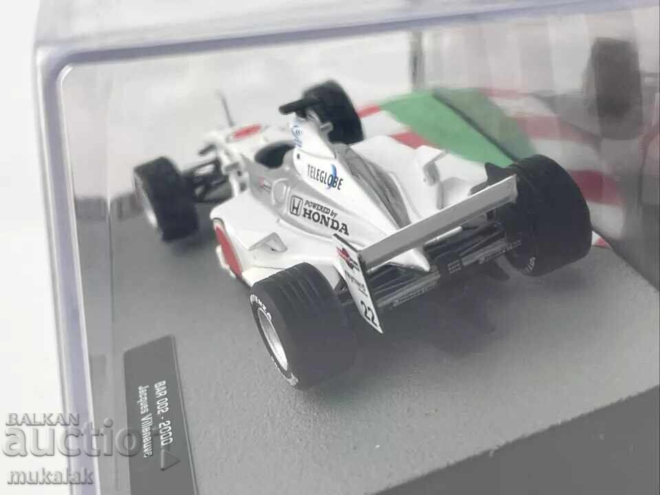 Delivery of 1:43 ATLAS Jacques Villeneuve BAR 002 FORMULA 1 F1 CAR