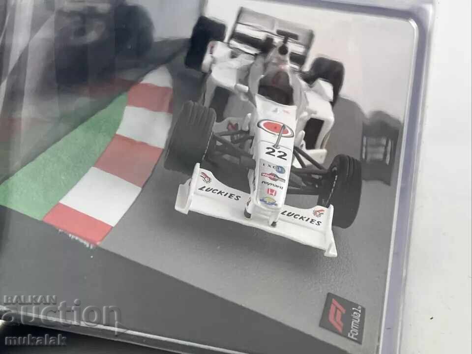 1:43 ATLAS Jacques Villeneuve BAR 002 FORMULA 1 F1 CAR - 5