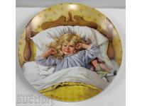 COLLECTIBLE PORCELAIN PLATE PORCELAIN HEALTH