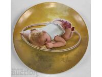 COLLECTIBLE PORCELAIN PLATE PORCELAIN HEALTH