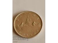 1 dollar Canada 1953 Silver 23.33g.