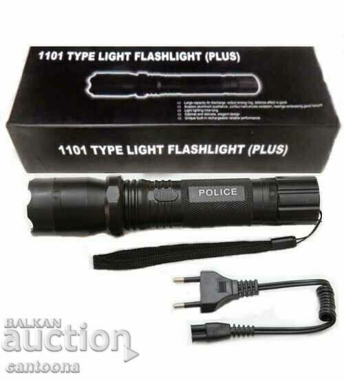 2 in 1 stun gun with flashlight Police T1101 with price 12.99 BGN | € 6.64 2 in 1 stun gun with flashlight Police T1101 with price 12.99 BGN | € 6.64