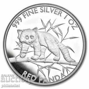 Τσαντ 2023 - Red Panda - 1 OZ , Ασημένιο νόμισμα - 5000 CFA