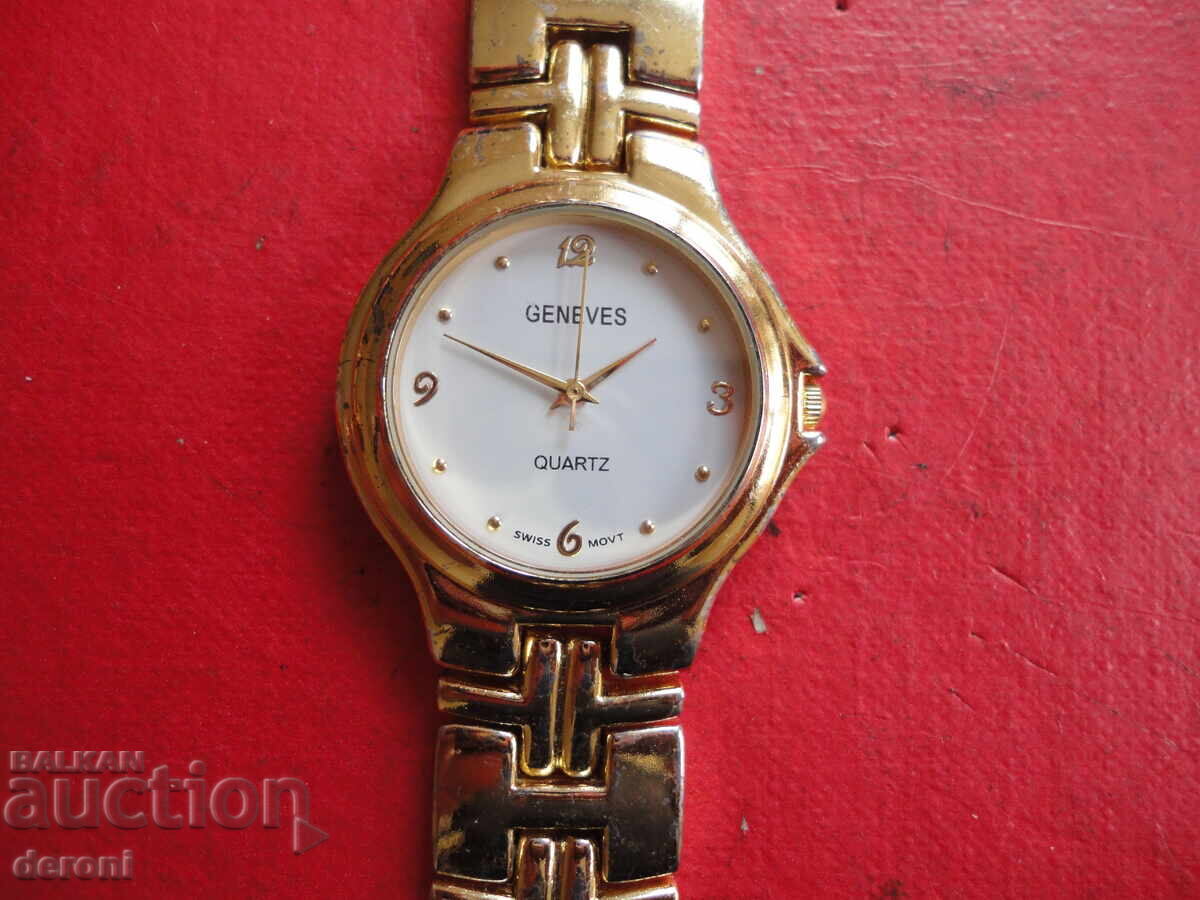 Gold-plated ladies watch Genves 3 with price 40.00 BGN | € 20.45 Gold-plated ladies watch Genves 3 with price 40.00 BGN | € 20.45
