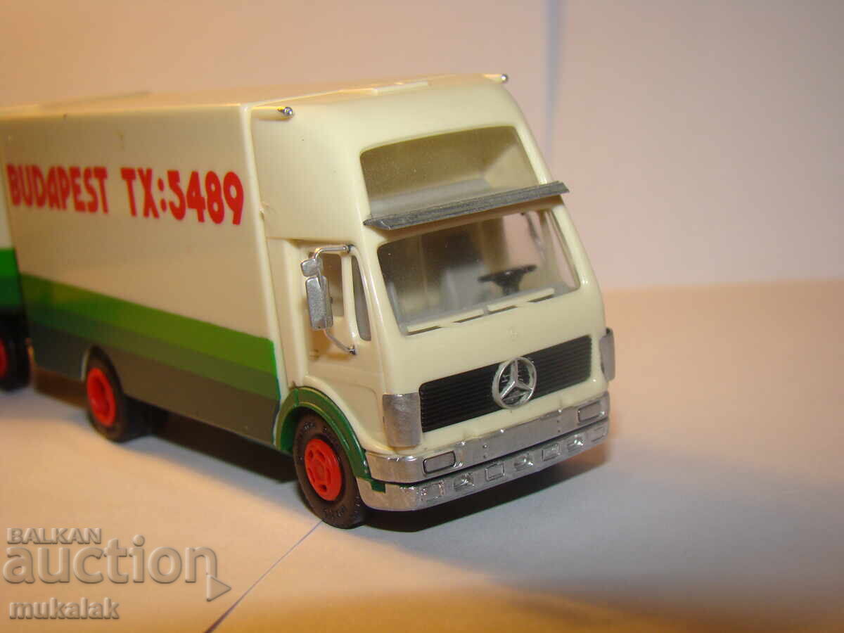 H0 1/87 HERPA MERCEDES BENZ MODEL TOY TRUCK TROLLEY - 5 H0 1/87 HERPA MERCEDES BENZ MODEL TOY TRUCK TROLLEY - 5