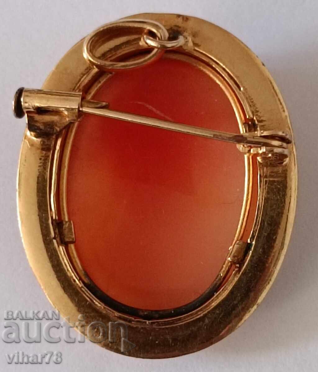Beautiful old brooch-pendant cameo from Rakovina - 6 Beautiful old brooch-pendant cameo from Rakovina - 6