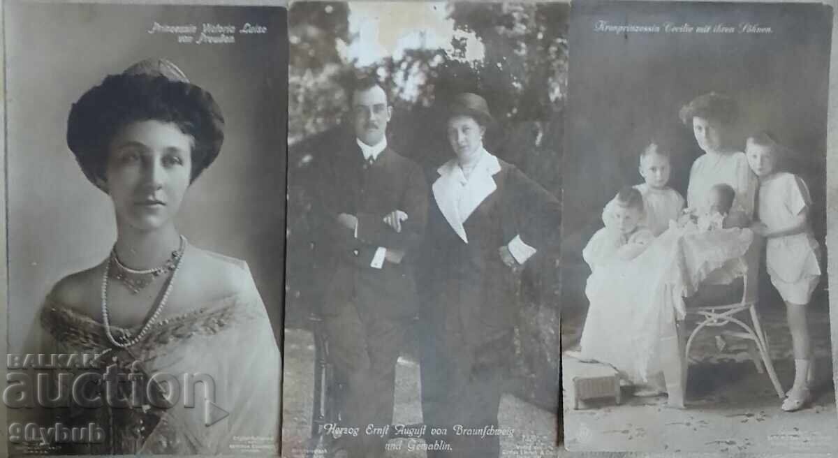 7pcs. postcards with crowned heads with price 30.00 BGN | € 15.34 7pcs. postcards with crowned heads with price 30.00 BGN | € 15.34