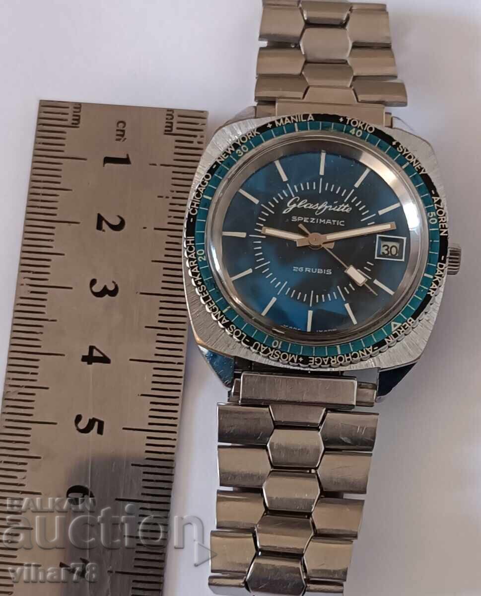 Delivery of RARE MEN'S WATCH GUB-GLASHUTTE-WITH WORLD TIME Delivery of RARE MEN'S WATCH GUB-GLASHUTTE-WITH WORLD TIME