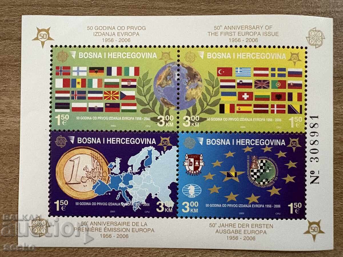 50 de ani de Europa - Bosnia și Herțegovina - (2005) - MNH - Blok