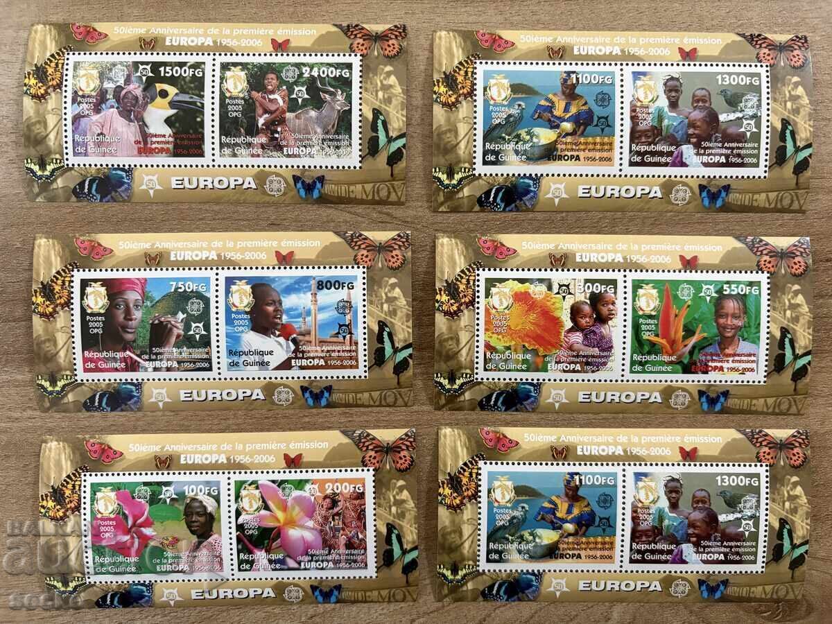 50 years of Europe - Guinea - (2006) - MNH - 6 blocks 50 years of Europe - Guinea - (2006) - MNH - 6 blocks