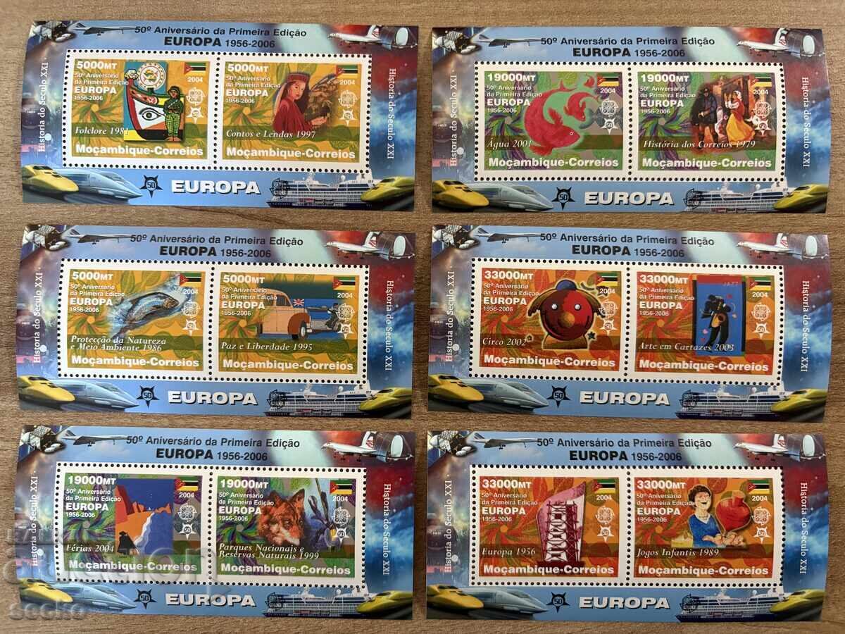 50 years of Europe - Mozambique- (2006) - MNH - 6 blocks 50 years of Europe - Mozambique- (2006) - MNH - 6 blocks