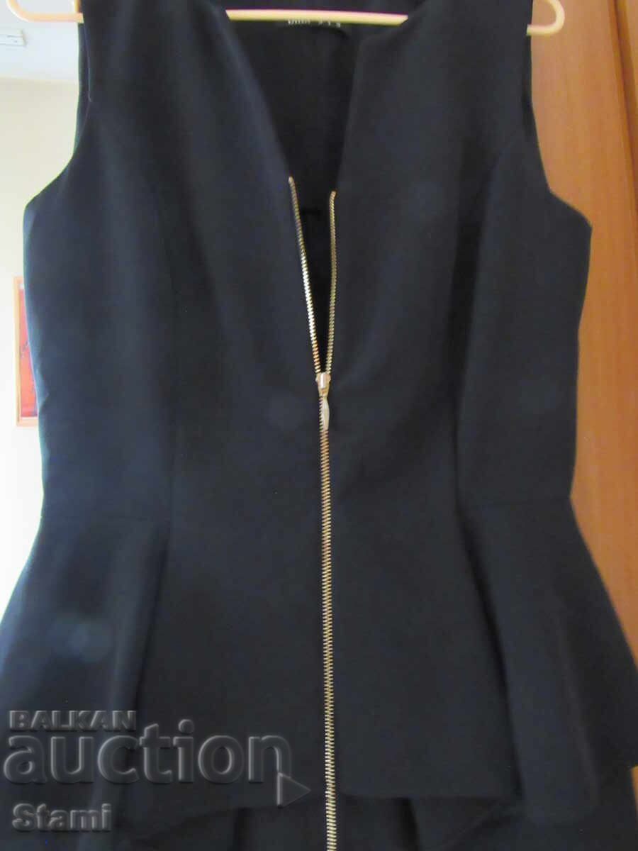 Classic elegant black sleeveless dress DiKa size 38, new - 5 Classic elegant black sleeveless dress DiKa size 38, new - 5
