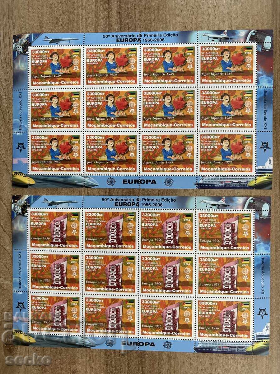 50 years of Europe - Mozambique - (2006) - MNH - 12 sheets - 7