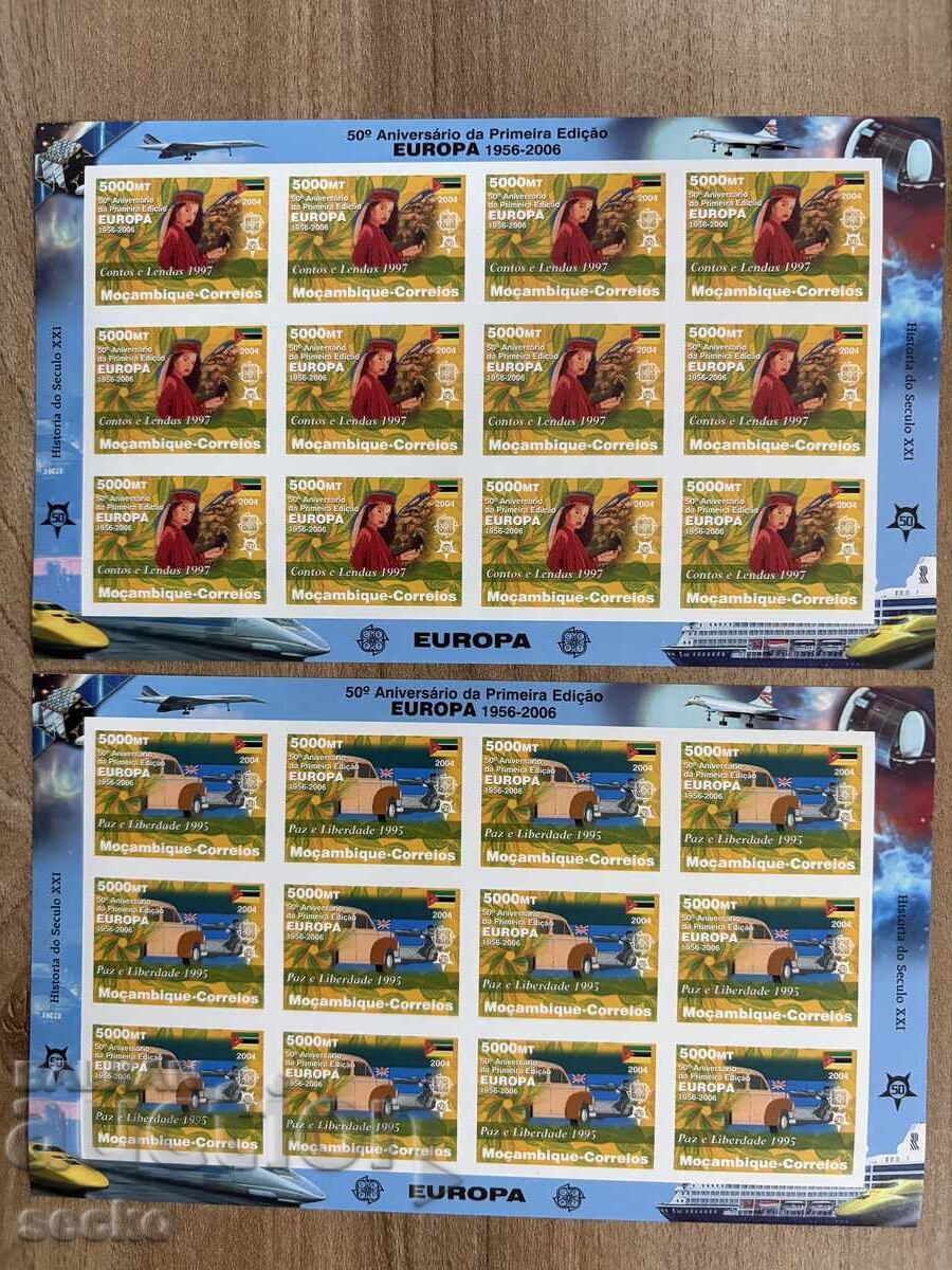 50 χρόνια Ευρώπης - Μοζαμβίκη - (2006) - MNH - 12 φύλλα με τιμή 29.00 BGN | € 14.83 50 χρόνια Ευρώπης - Μοζαμβίκη - (2006) - MNH - 12 φύλλα με τιμή 29.00 BGN | € 14.83