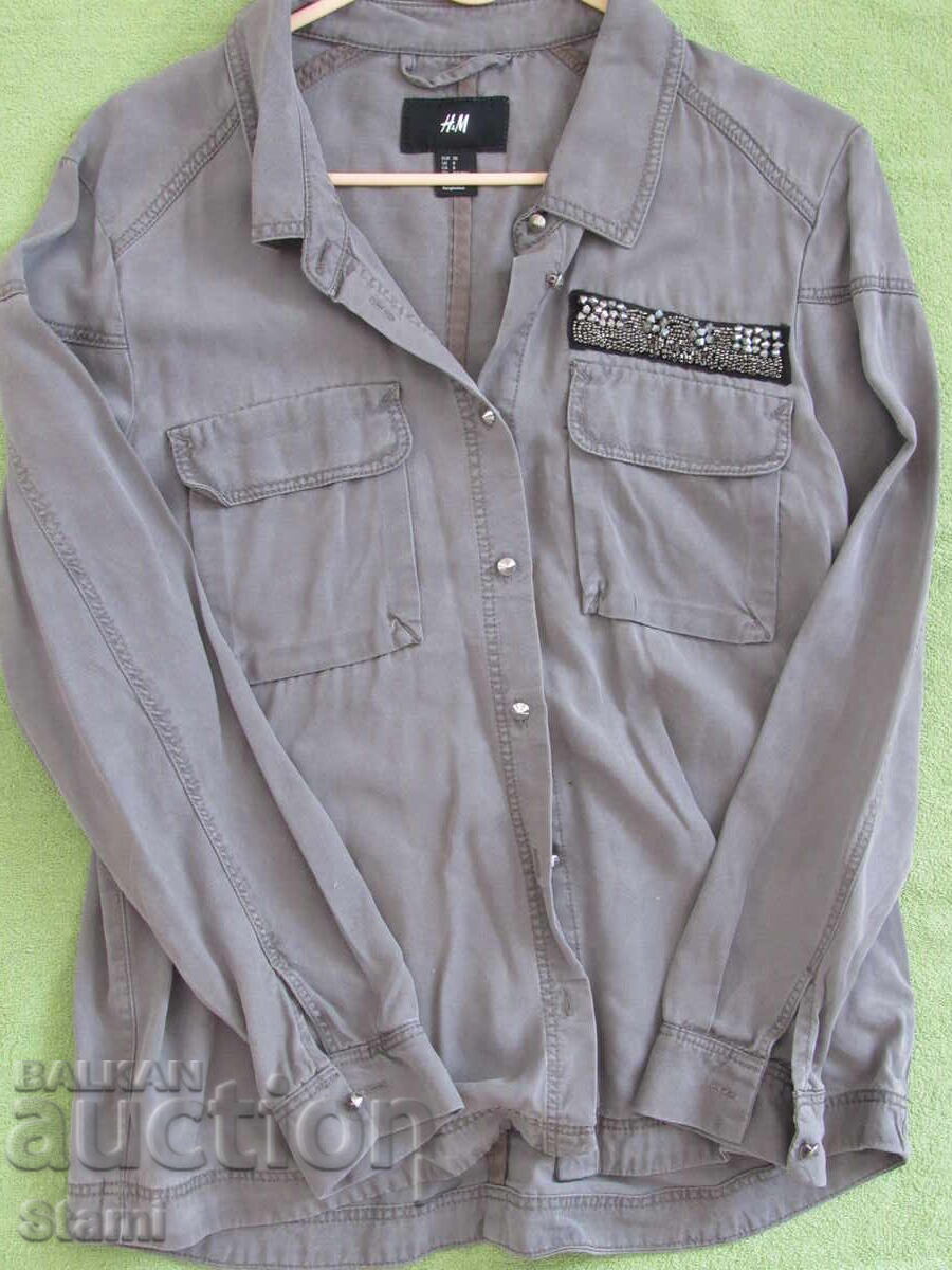 Women's blouse petrol color H&M size 38 - 6 Women's blouse petrol color H&M size 38 - 6