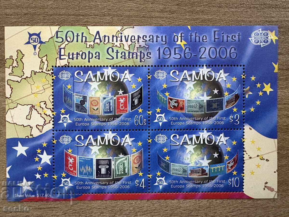 50 de ani de Europa - Samoa (2005) - MNH - Blok