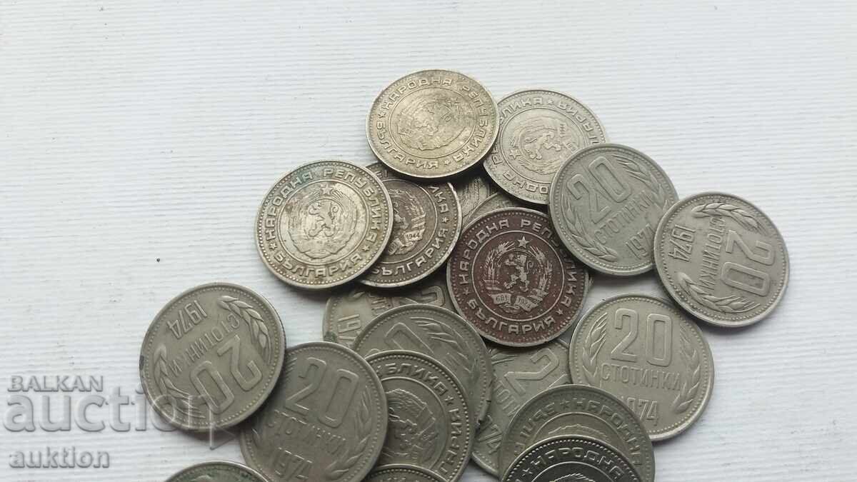 Auction 20 CENTS 1974 YEAR 20 NUMBERS Auction 20 CENTS 1974 YEAR 20 NUMBERS