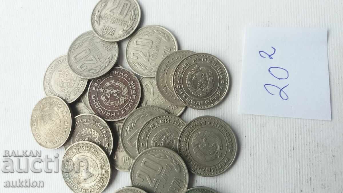 20 CENTS 1974 YEAR 20 NUMBERS - 6 20 CENTS 1974 YEAR 20 NUMBERS - 6