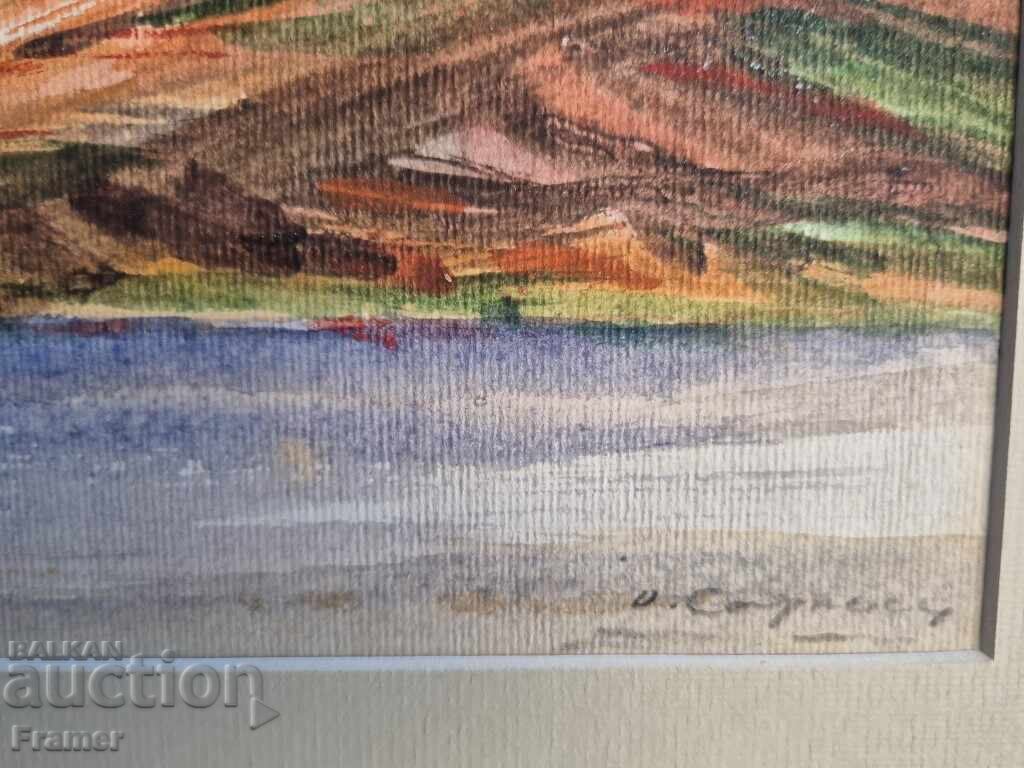 Δημοπρασία Diran Sargsyan 1894-1969 Danube Bank 1960 ακουαρέλα και γκουάς Δημοπρασία Diran Sargsyan 1894-1969 Danube Bank 1960 ακουαρέλα και γκουάς