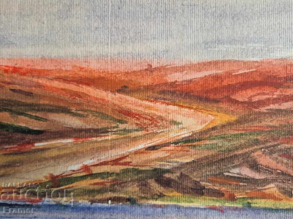 Παράδοση Diran Sargsyan 1894-1969 Danube Bank 1960 ακουαρέλα και γκουάς Παράδοση Diran Sargsyan 1894-1969 Danube Bank 1960 ακουαρέλα και γκουάς