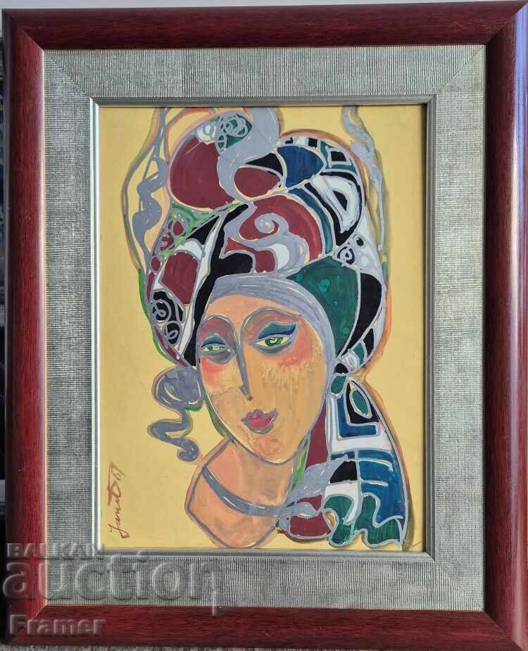 Zhaneta Stoycheva 1935–2013 Madonna 1969 mixed media