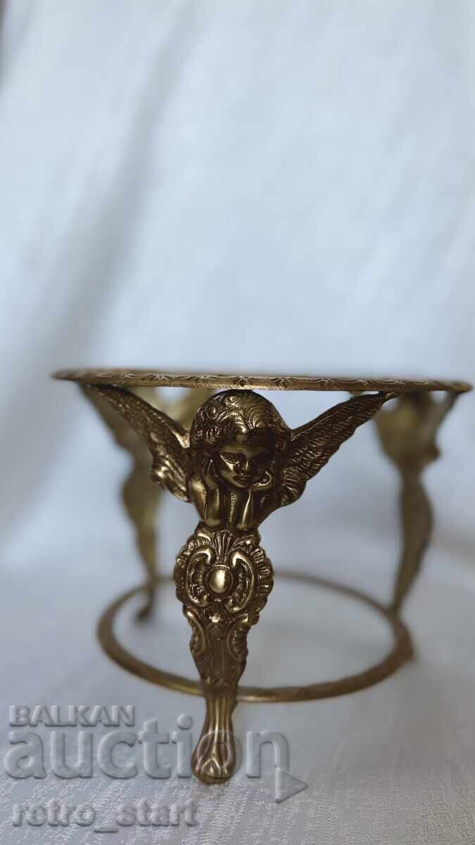 Antique brass stand - 5 Antique brass stand - 5