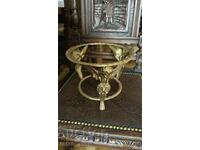 Antique brass stand