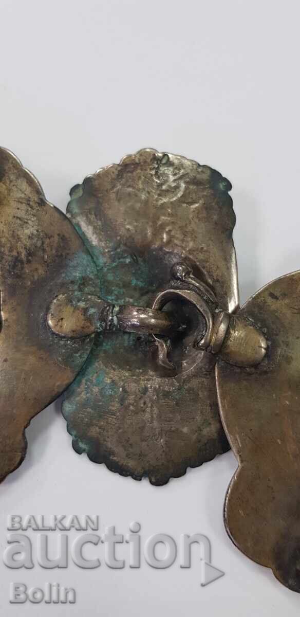 Παράδοση Σπάνια ασημένια αναγεννησιακή πάφτα, πάφτα - σφυρηλατημένη 19ος αιώνας