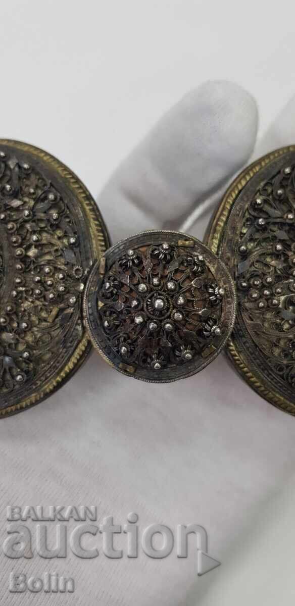 Delivery of Rare silver Renaissance buckle, filigree buckle, Dabene