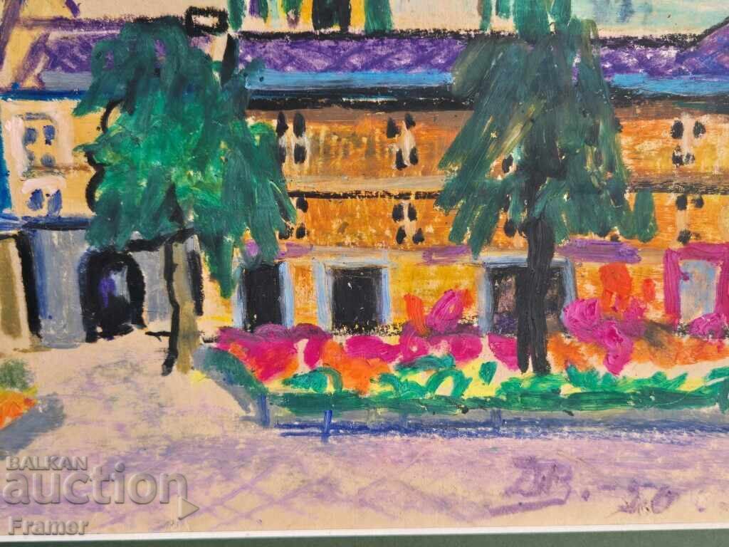 Dimitar Valkanov 1907-1997 Landscape City 1950 - 6 Dimitar Valkanov 1907-1997 Landscape City 1950 - 6