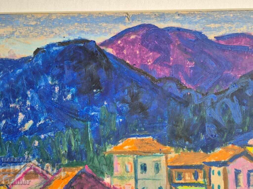 Delivery of Dimitar Valkanov 1907-1997 Rhodope landscape 1970s Delivery of Dimitar Valkanov 1907-1997 Rhodope landscape 1970s