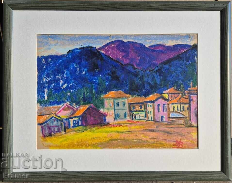 Dimitar Valkanov 1907-1997 Rhodope landscape 1970s Dimitar Valkanov 1907-1997 Rhodope landscape 1970s