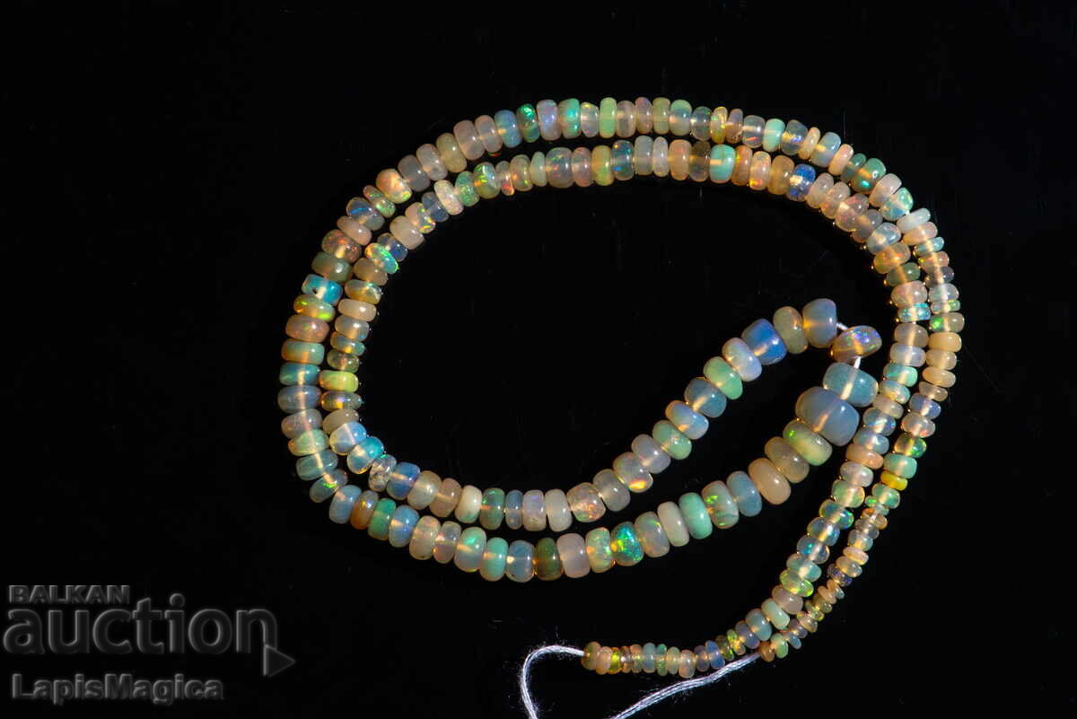 Κορδόνι Αιθιοπίας Opal 35,8ct 40cm Τρυπημένες Χάντρες #3