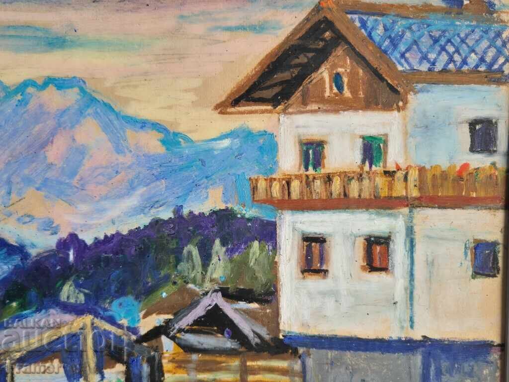 Dimitar Valkanov 1907-1997 Landscape Tyrol Alps 1976 - 5