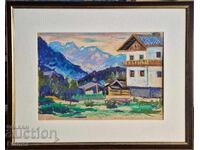 Dimitar Vulkanov 1907-1997 Landscape Tyrol Alps 1976