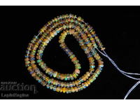 Ethiopian opal necklace 30.9ct 40cm drilled beads #6