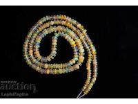 Ethiopian opal necklace 31.4ct 40cm drilled beads #8