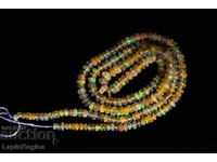 Ethiopian opal necklace 31.7ct 40cm drilled beads #13