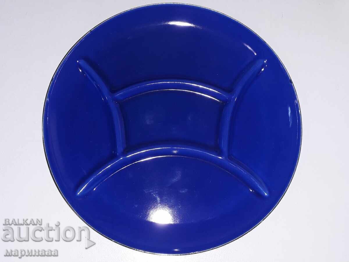 METAL CU SMALT. PLACĂ MASSIVE VINTAGE. GERMANIA - 5