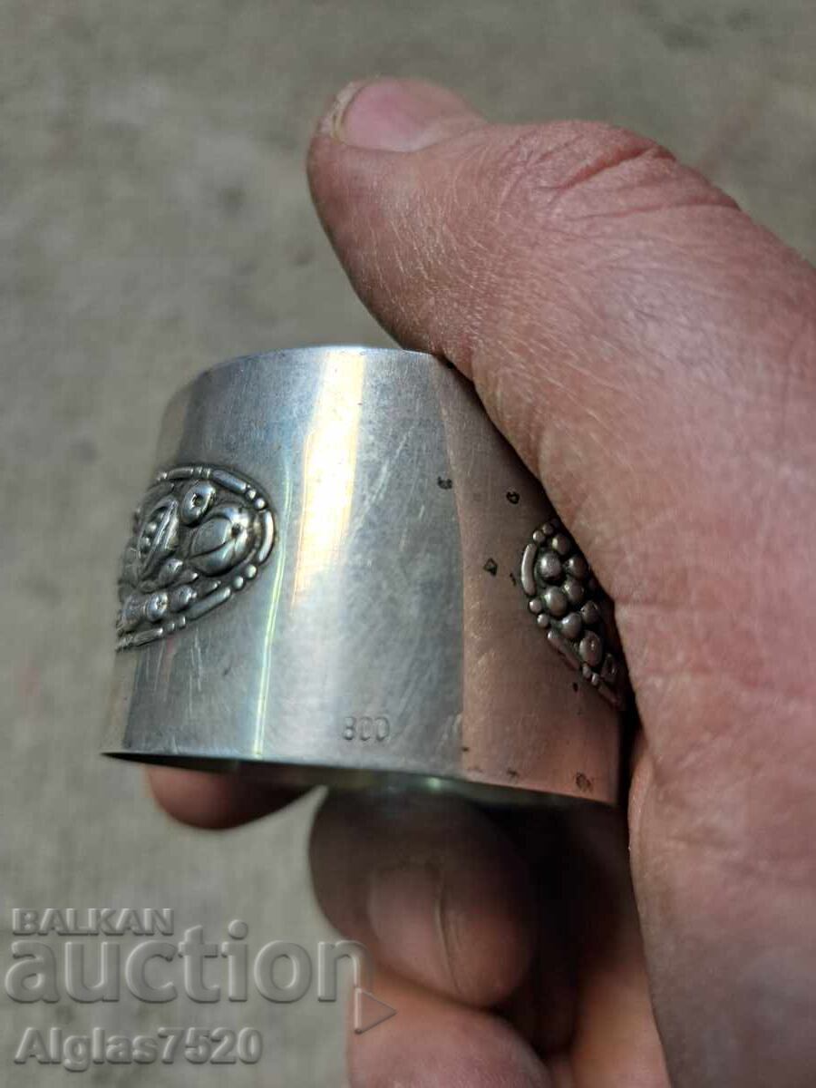 Suport pentru servetele argintiu/ proba 800/ - 5