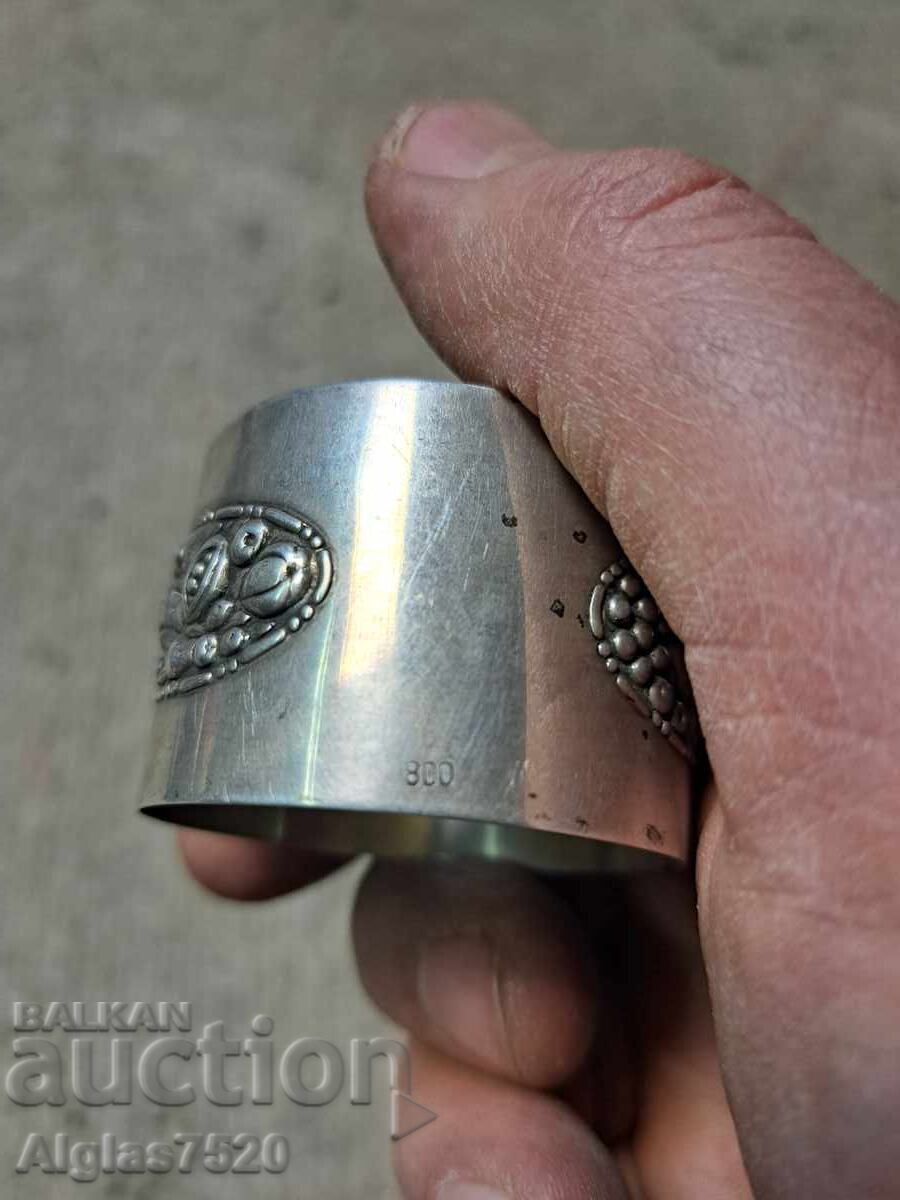 Suport pentru servetele argintiu/ proba 800/ - 6