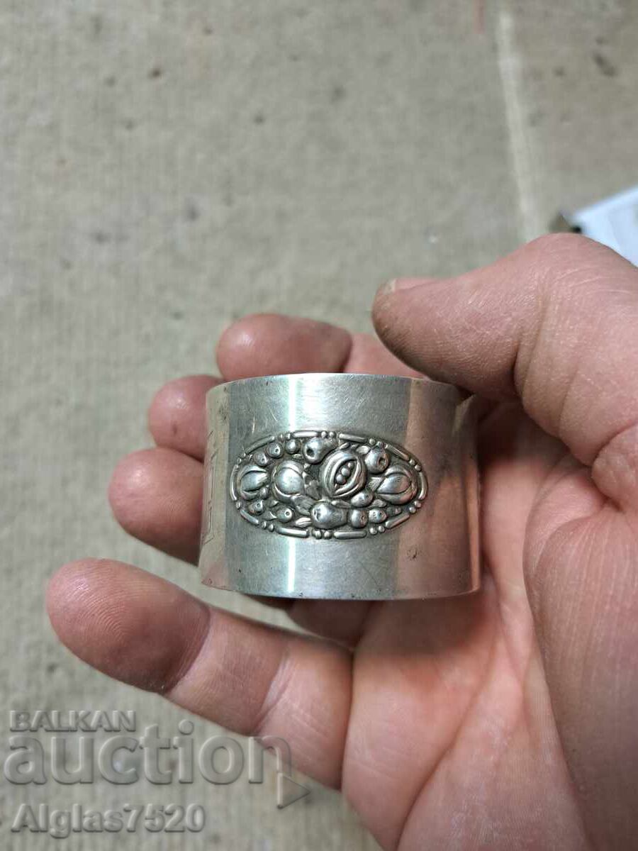 Suport pentru servetele argintiu/ proba 800/ - 7