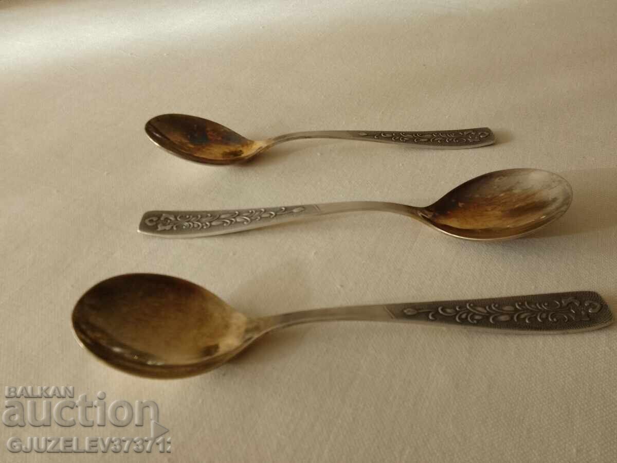 Delivery of USSR Spoons made of nickel silver and gilding Delivery of USSR Spoons made of nickel silver and gilding